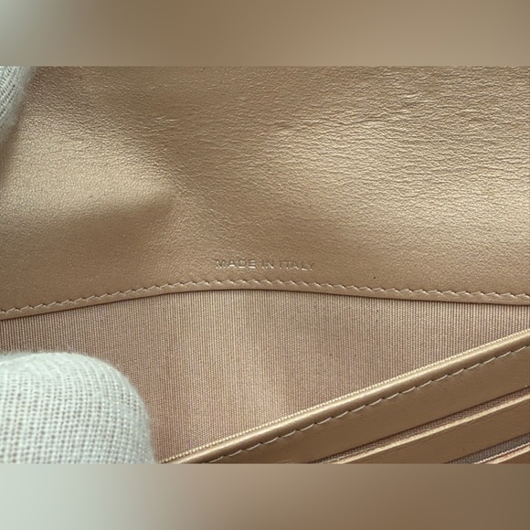 Authentic Chanel Camellia Leather Wallet on Unbranded Added Chain - Picture 11 of 13